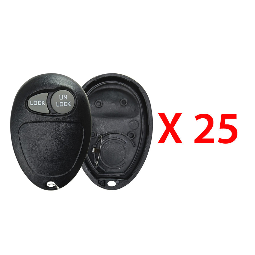 New Replacement for GM Remote KeylessRubber Pad Case Shell - 2B for FCC# L2C0007T (25 Pack)