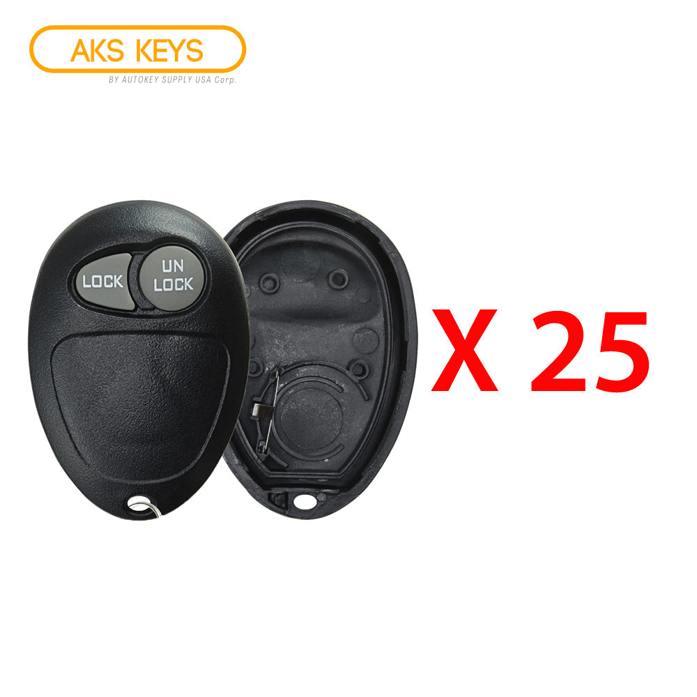 New Replacement for GM Remote KeylessRubber Pad Case Shell - 2B for FCC# L2C0007T (25 Pack)
