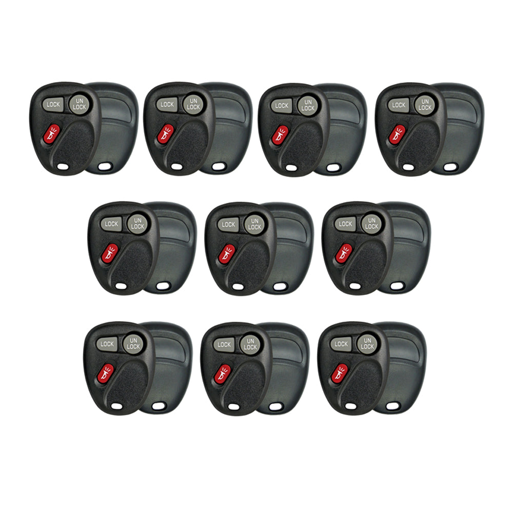 1998 - 2004 Cadillac Chevrolet GMC Remote Shell 3B for FCC# KOBUT1BT & KOBLEAR1XT (10 Pack)