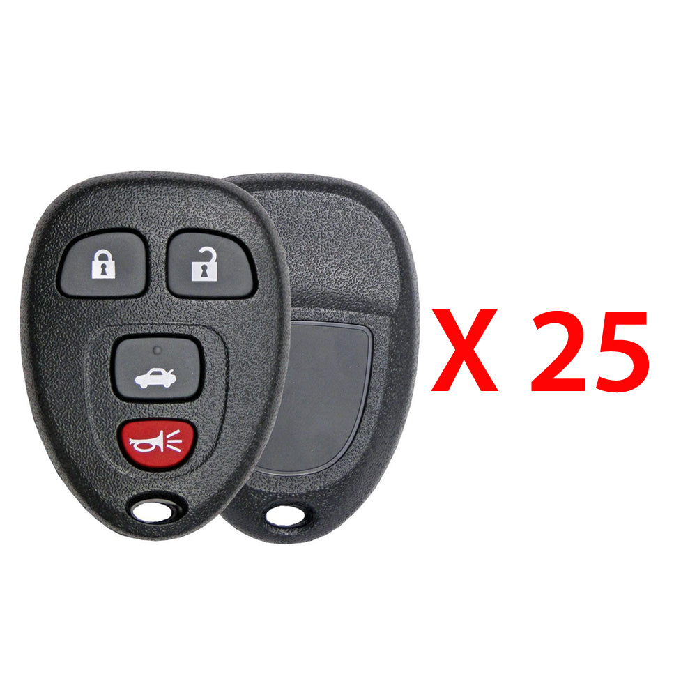 2006 - 2016 Chevrolet Buick Cadillac Remote Shell 4B for FCC# OUC60221 / OUC60270 (25 Pack)
