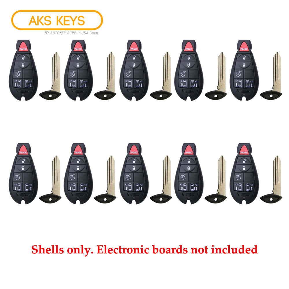 2011 - 2016 Chrysler Town & Country Remote Shell 6B for FCC# IYZ-C01C (10 Pack)