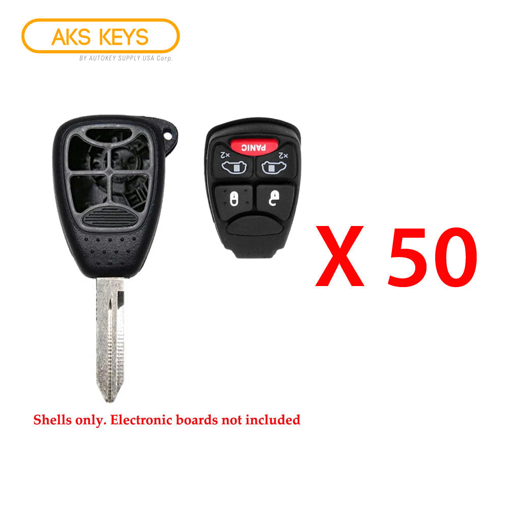 2004 - 2007 Chrysler Remote Key Shell 5B (50 Pack)