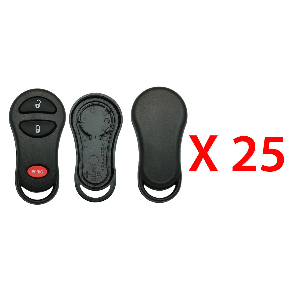 1999 - 2004 Chrysler Dodge Jeep Remote Shell 3B (25 Pack)
