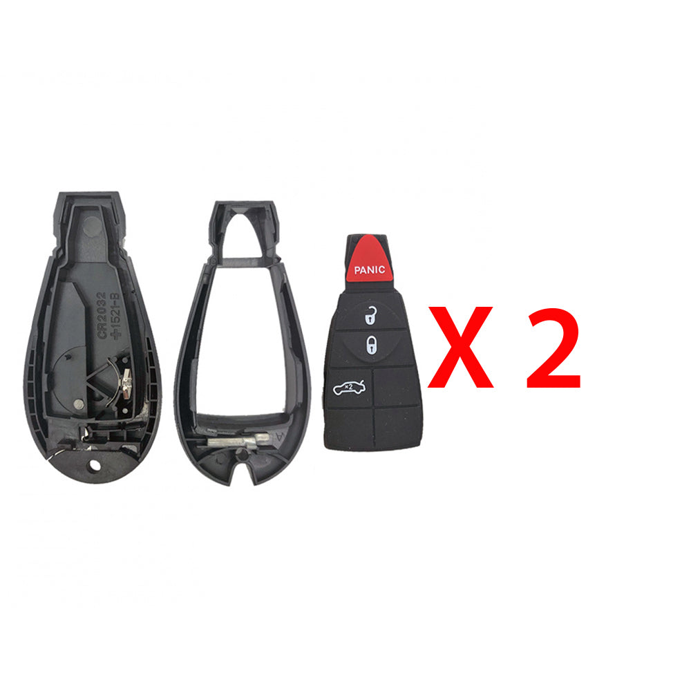 2012 - 2016 Dodge Dart Remote Fobik Shell 4B for FCC# M3N32297100 (2 Pack)