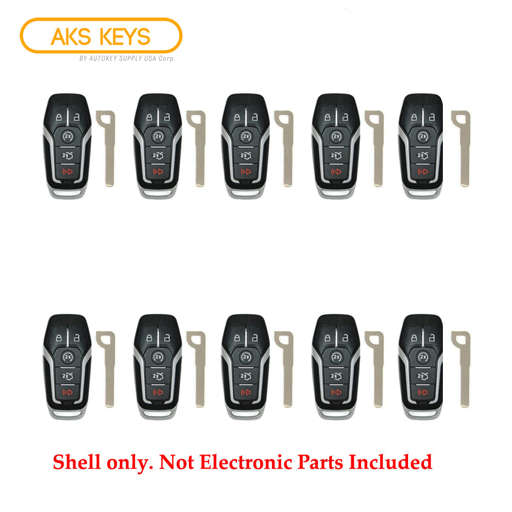 2013 - 2017 Ford Smart Key Shell Case 5B for FCC# M3N-A2C312433003 (10 Pack)