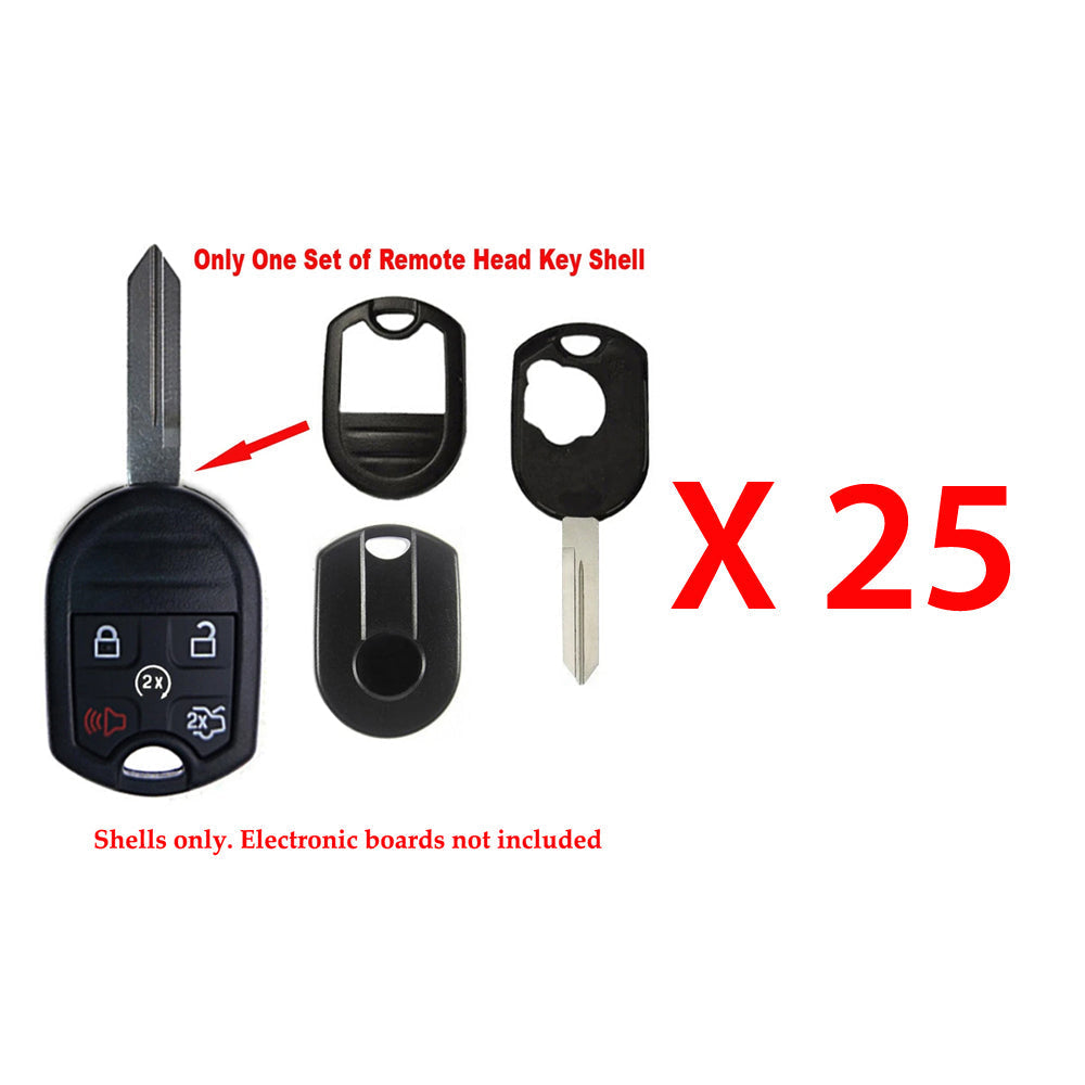 2007 - 2015 Ford Lincoln Remote Key Shell 5B (25 Pack)
