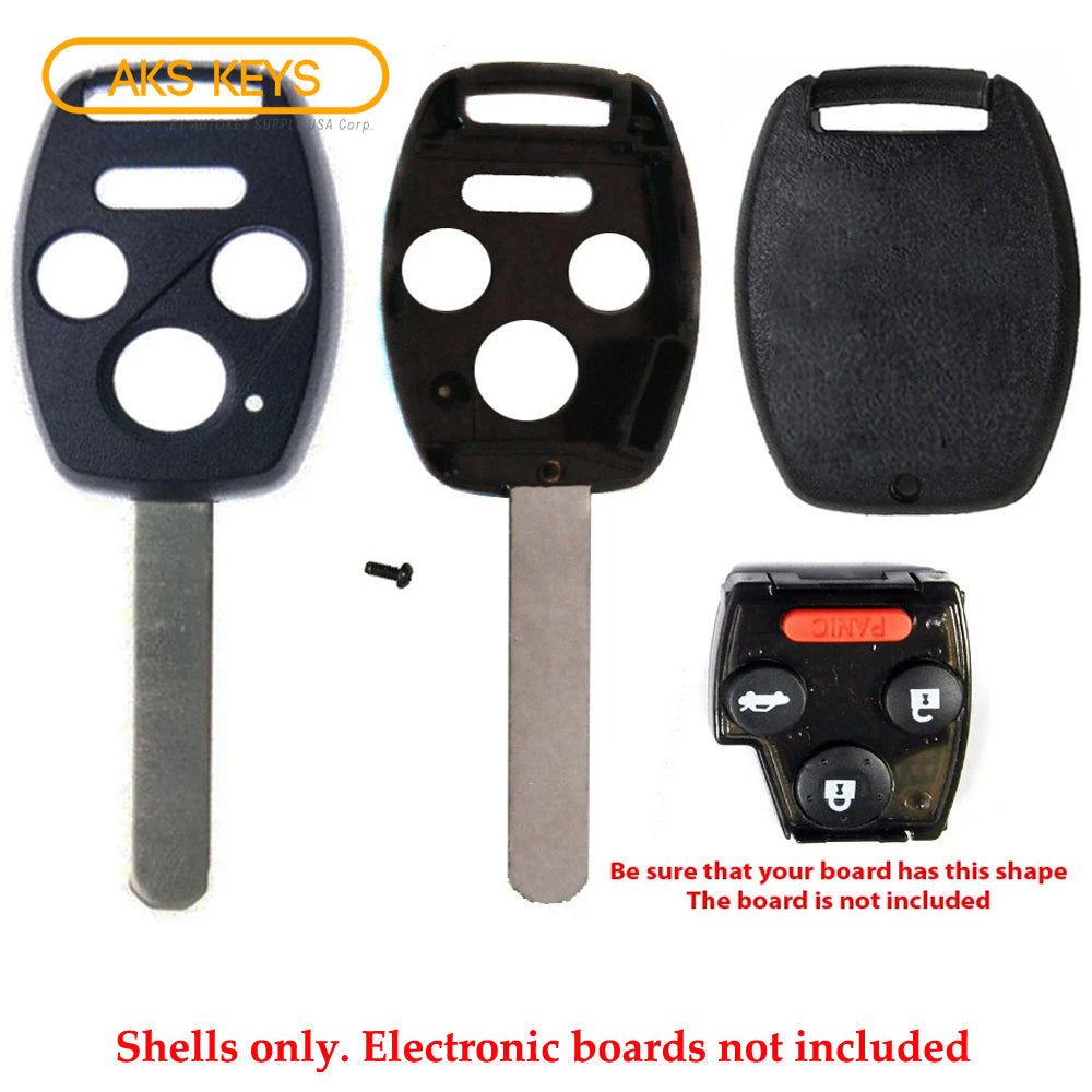 2003 - 2013 Honda Remote Key Shell 4B W/ Chip Holder