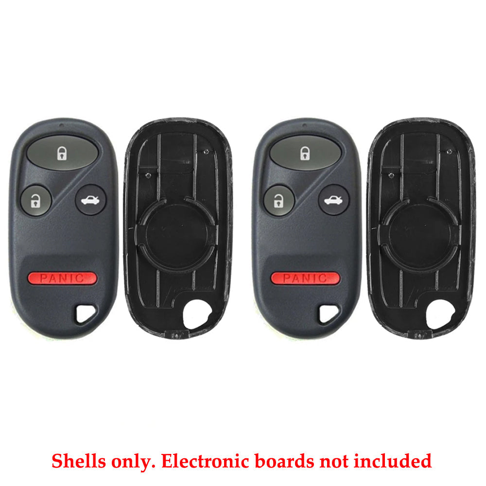 New Replacement Remote Keyless Fob Case Shell 4B for Honda FCC# OUCG8D-344H-A (2 Pack)