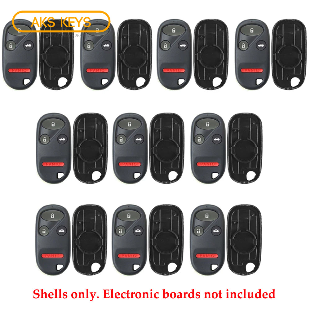 New Replacement Remote Keyless Fob Case Shell 4B for Honda FCC# OUCG8D-344H-A (10 Pack)