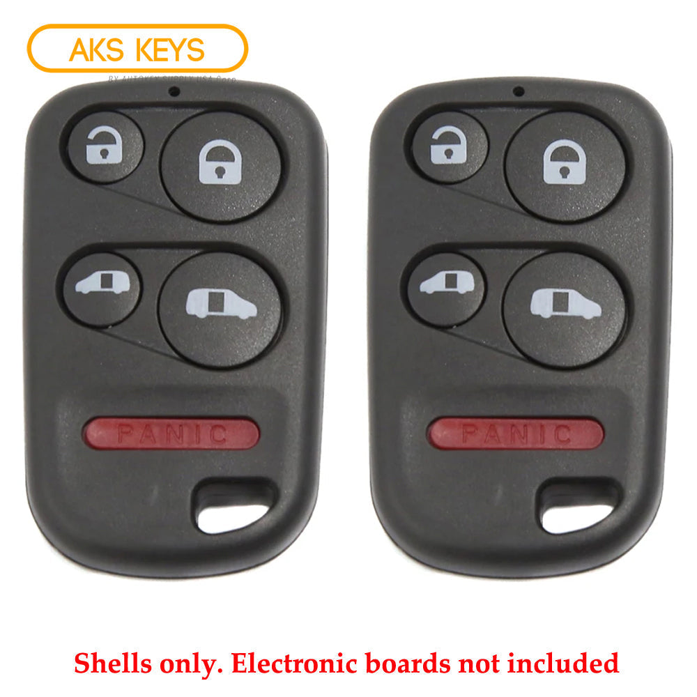 2002 - 2004 Replacement for Remote Control Shell Case 5B for Honda (2 Pack)