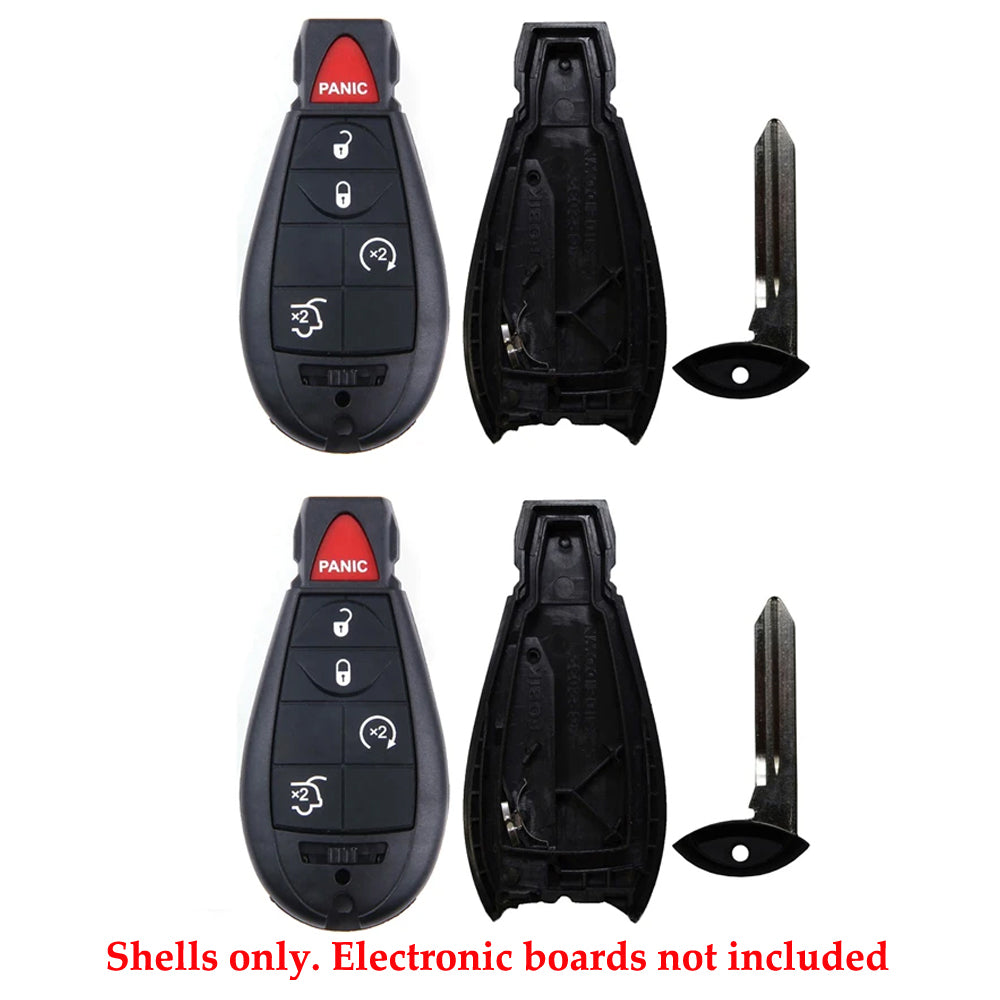 2010 - 2014 Jeep Fobik Key Shell 5B (2 Pack)