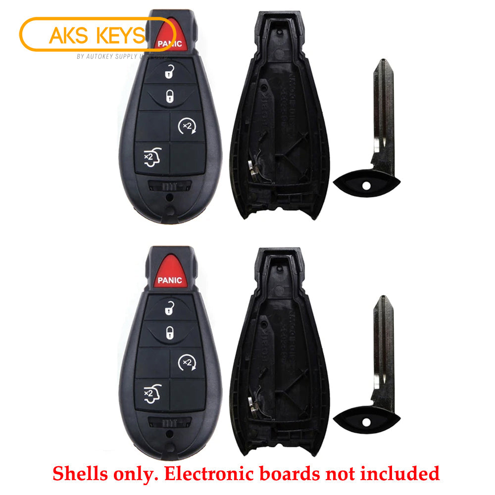 2010 - 2014 Jeep Fobik Key Shell 5B (2 Pack)