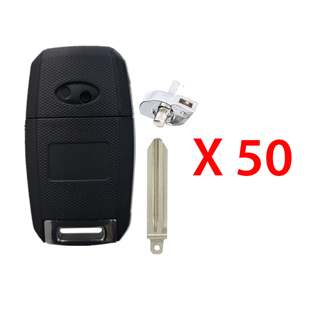 2014 - 2018 Kia Forte Flip Key Shell 4B - KK8 (HY15) (50 Pack)