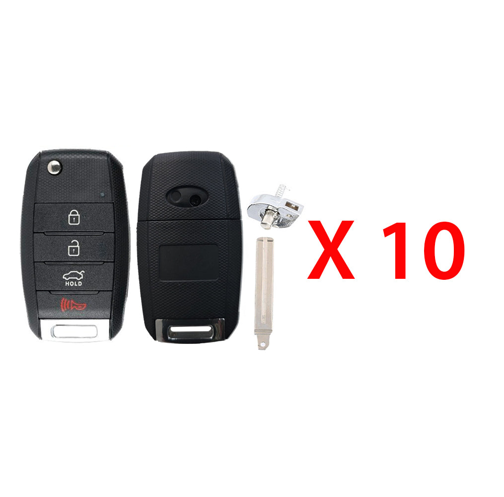Kia Remote Head Flip Key Shell for FCC# TQ8-RKE-3F05 (10 Pack)