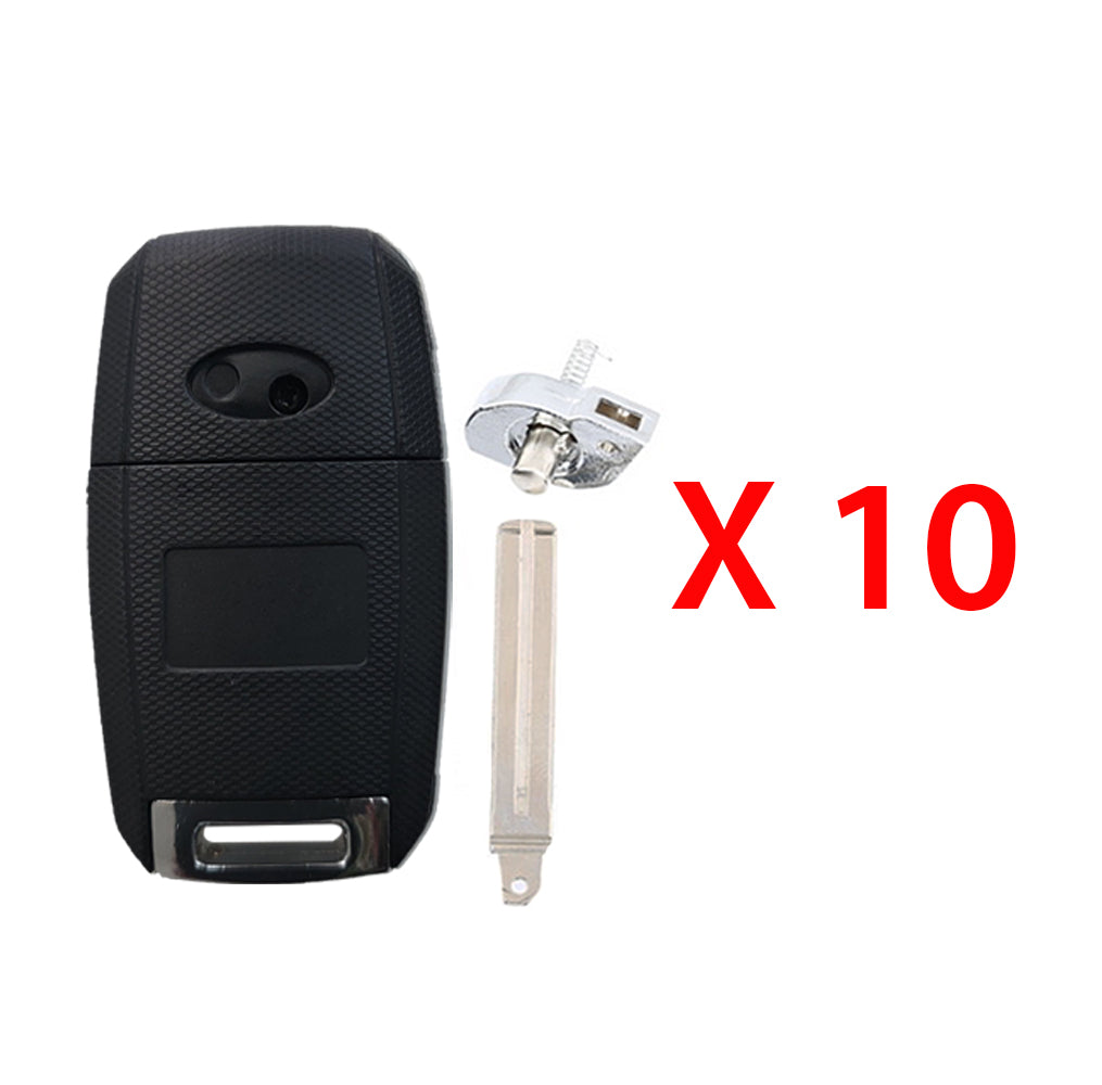 Kia Remote Head Flip Key Shell for FCC# TQ8-RKE-3F05 (10 Pack)