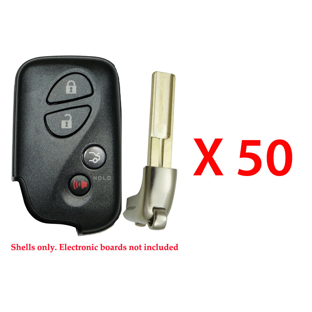 2010 - 2012 Lexus Smart Key Remote Shell 4B for FCC# HYQ14ACX (50 Pack)