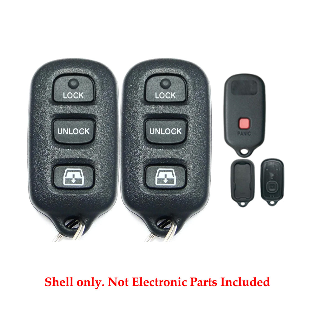 2004 - 2009 Toyota Remote Control Shell 4B for FCC# HYQ12BAN / HYQ12BBX (2 Pack)