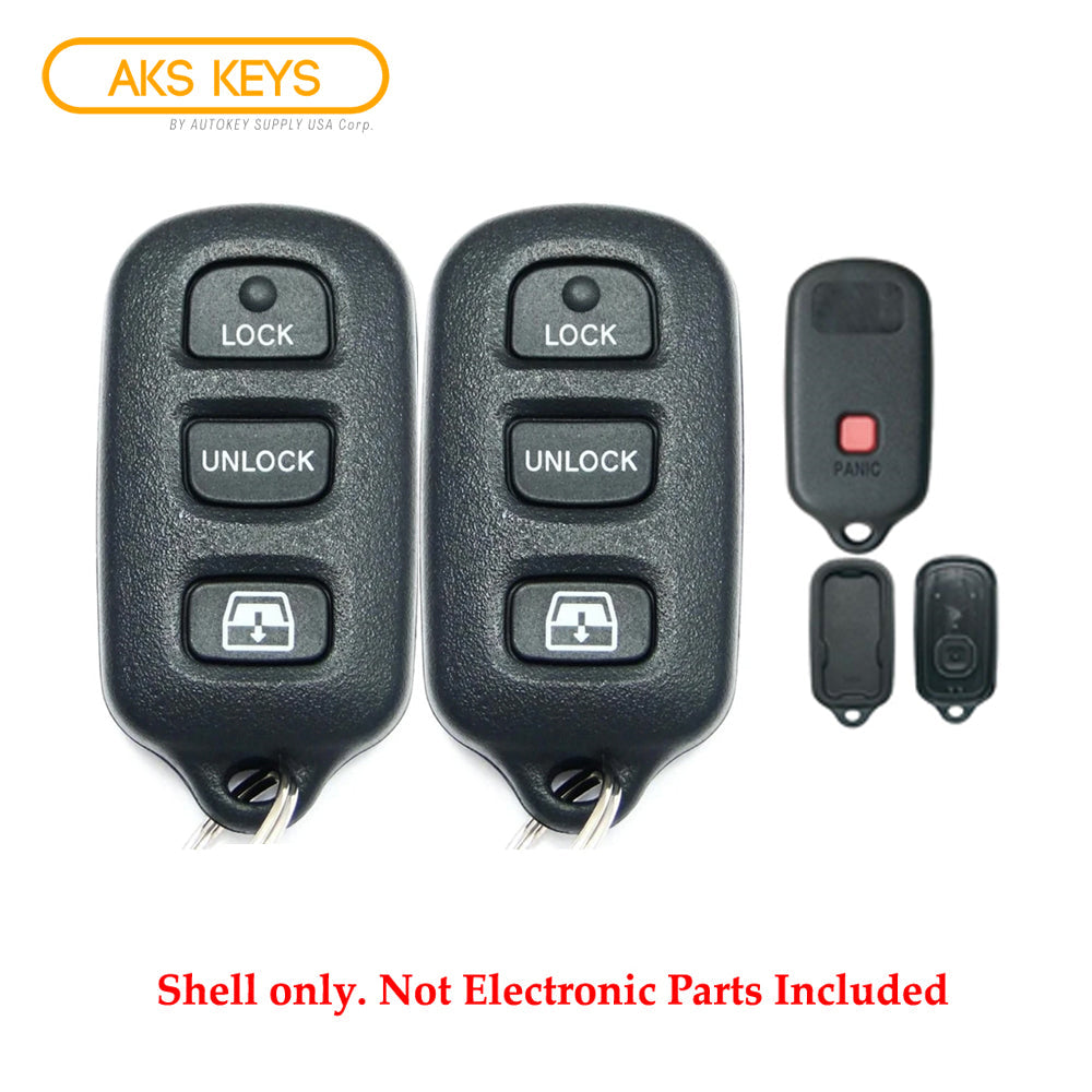 2004 - 2009 Toyota Remote Control Shell 4B for FCC# HYQ12BAN / HYQ12BBX (2 Pack)
