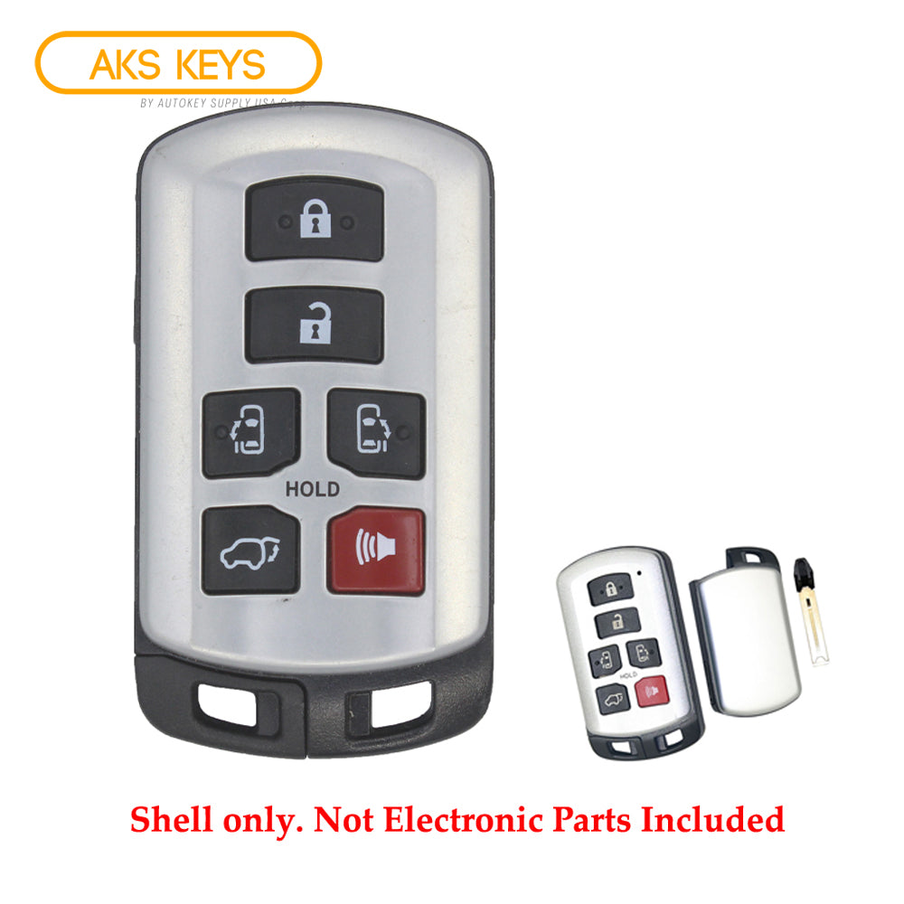 2010 - 2019 Toyota Sienna Smart Prox Key Shell 6B for FCC# HYQ14ADR
