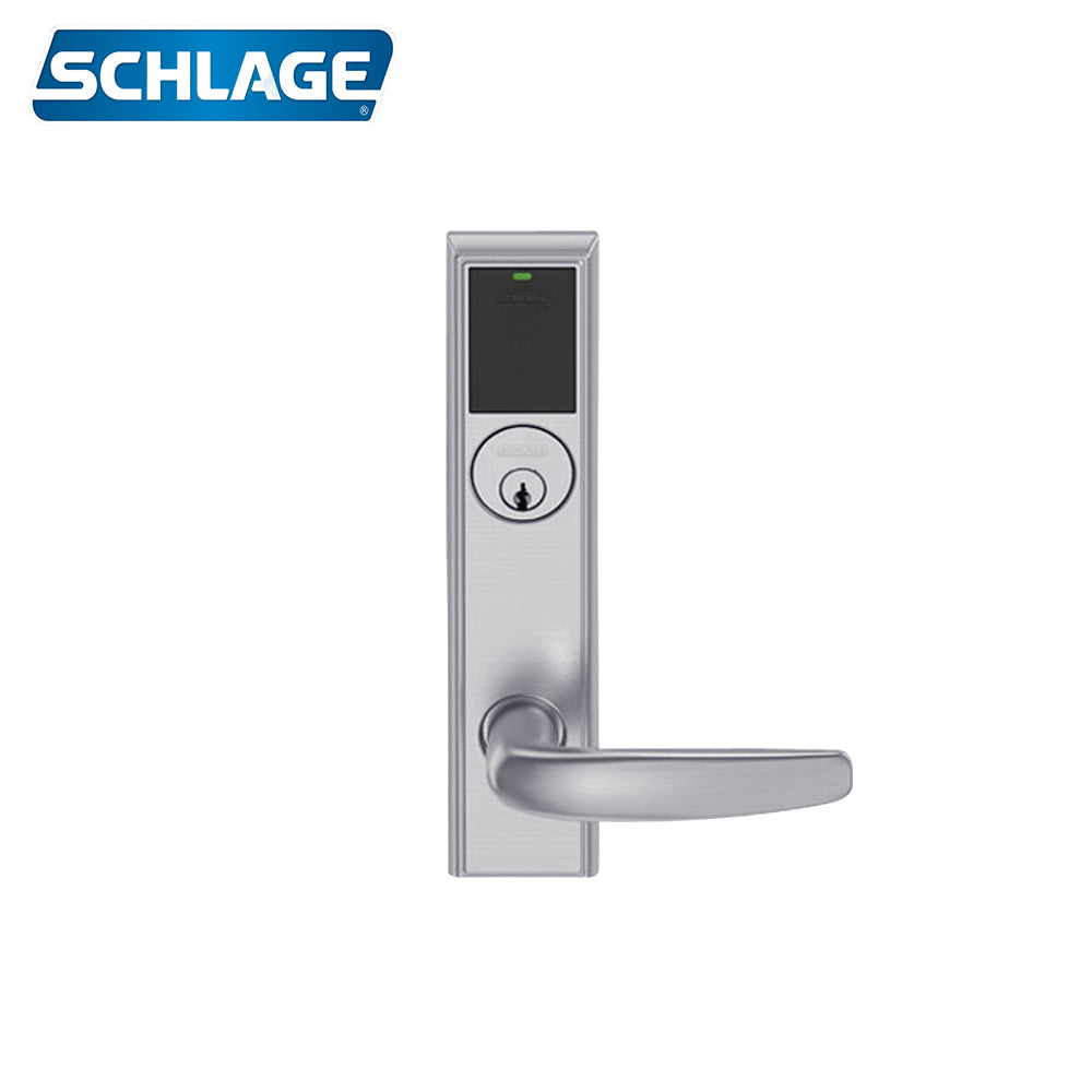 Schlage - LEMS-ADD-P-07-626-RH Electric Wireless Addison Mortise Lock - Grade 1 - Satin Chrome