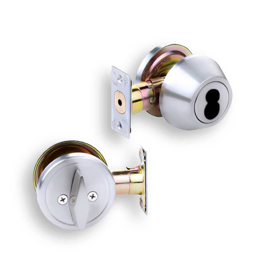 TELL CL100425 - 2000 Series Standard Duty Tubular Deadbolt Single Cylinder Optional Finish - Grade 2