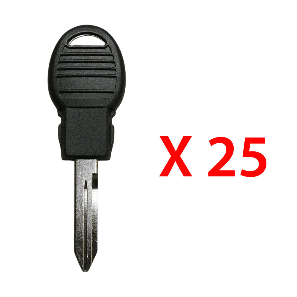 2014 - 2019 Jeep Cherokee Transponder Key - NXP AES 128 Bits Chip (POD) - Y173-PT (25 Pack)