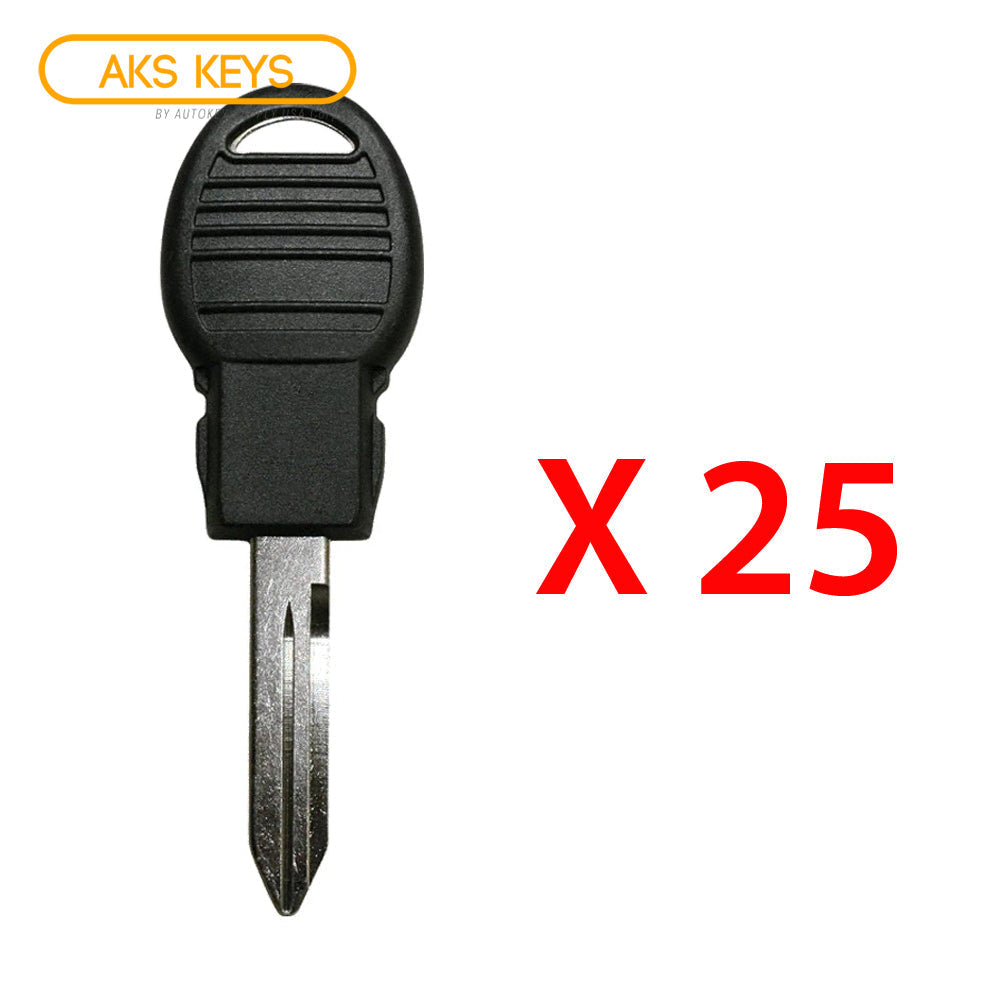 2014 - 2019 Jeep Cherokee Transponder Key - NXP AES 128 Bits Chip (POD) - Y173-PT (25 Pack)
