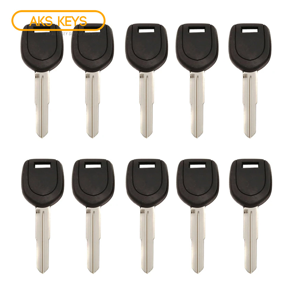 2003 - 2006 Mitsubishi Lancer Evo Transponder Key - 4D61 Chip - MIT3 - MIT14-PT (10 Pack)