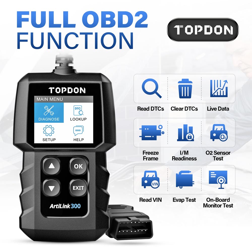 TOPDON ARTILINK 300 - OBDII Diagnostic Scan Tool