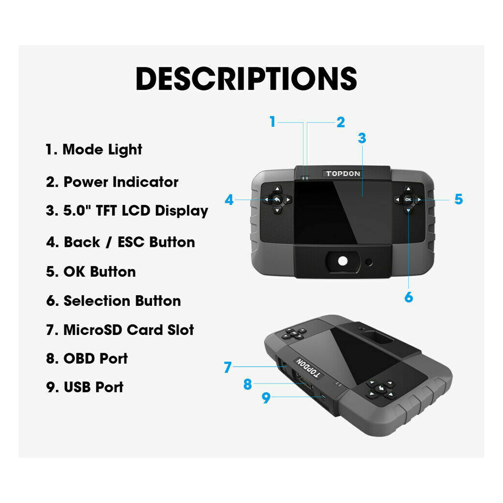TOPDON T-Ninja 1000 - OBD Automotive Key Programmer (Open Box)
