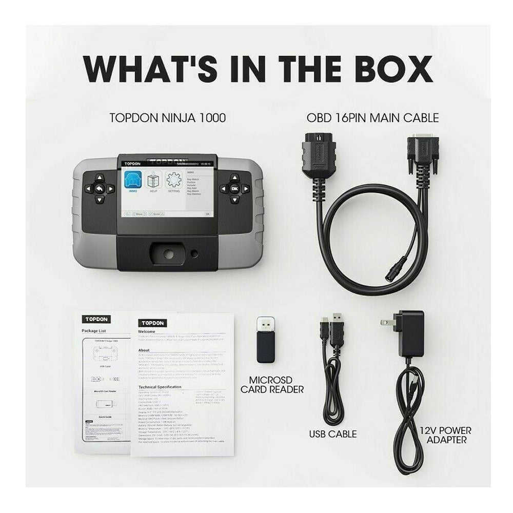 TOPDON T-Ninja 1000 - OBD Automotive Key Programmer (Open Box)