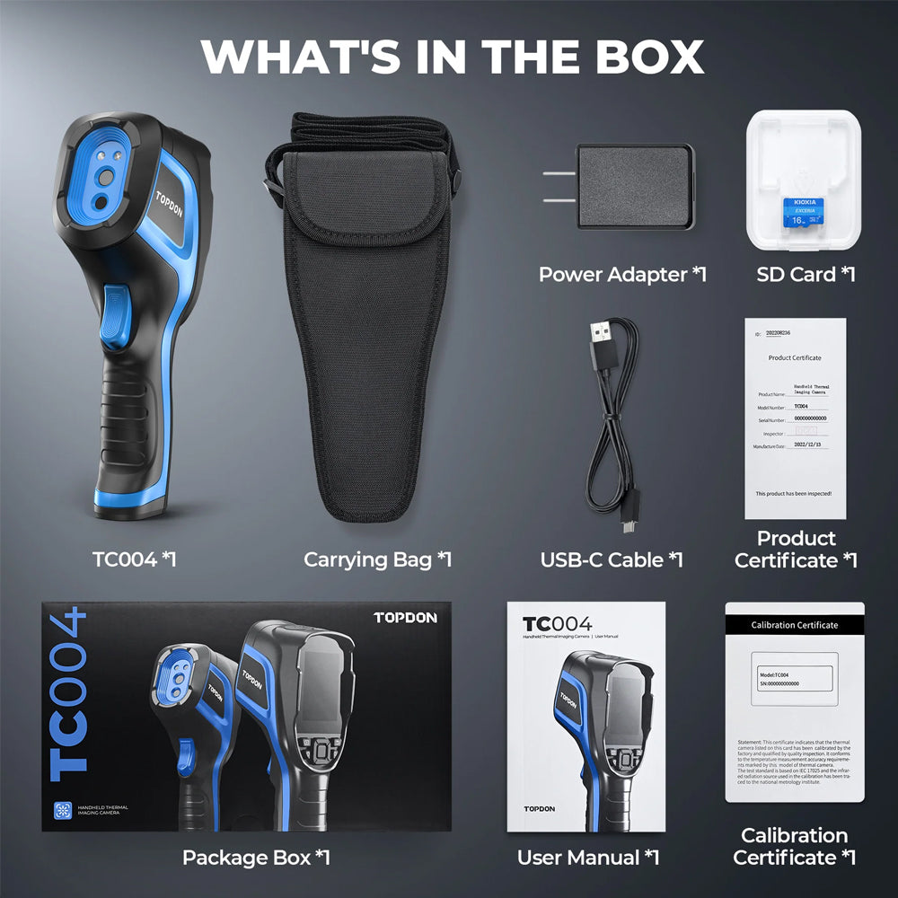 TOPDON TC004 Handheld Thermal Camera With 12-Hour Runtime