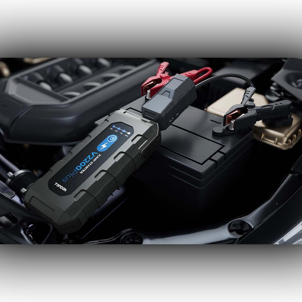 V2200Plus Portable Jump Starter W/ Bluetooth Battery Tester TOPDON
