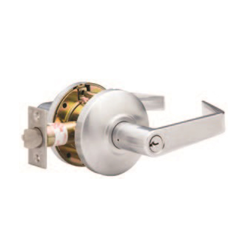 TownSteel - CSRC-86-S - Commercial Lever Set Handle - Clutch Lever Set - 2-3/4 Backset - Satin Chrome - Storeroom - Grade 2