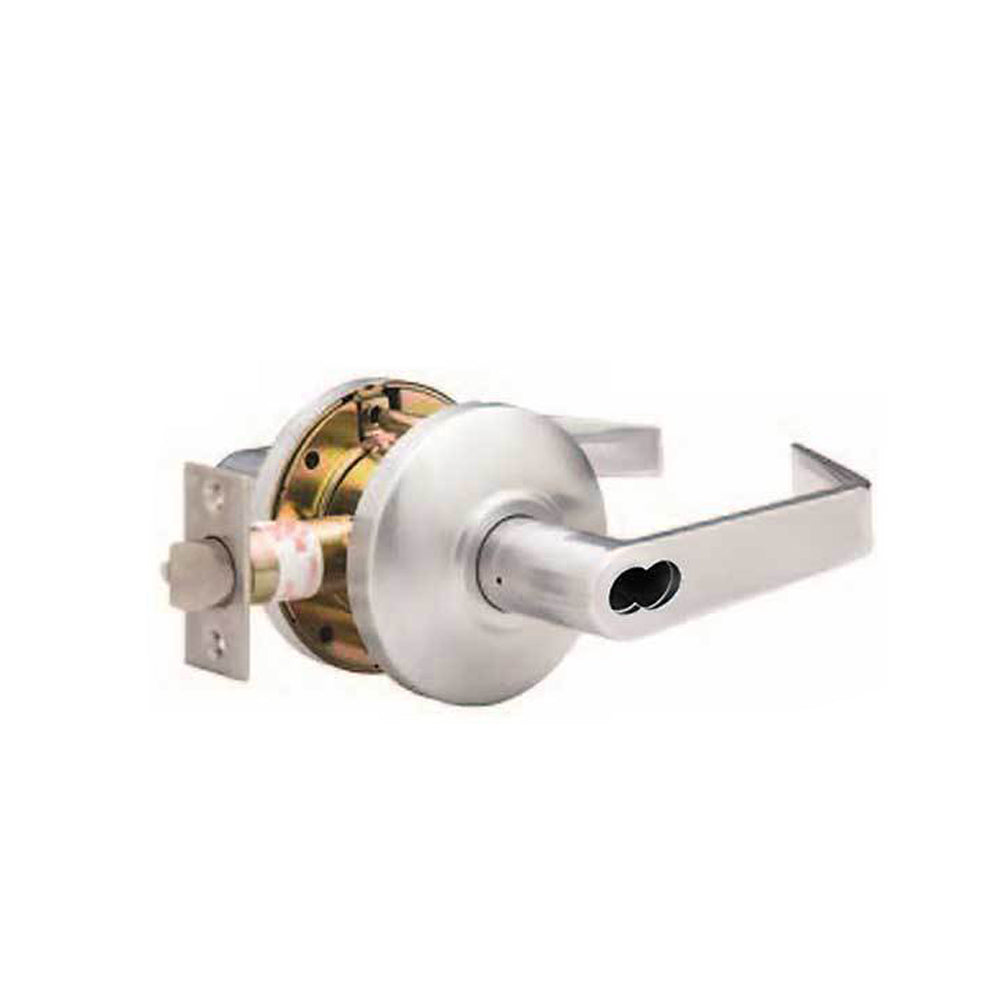 TownSteel - CSRCI-86-S - Commercial Lever Set Handle - IC Core (SFIC) - Clutch Lever Set - 2-3/4 Backset - Satin Chrome - Storeroom- Grade 2