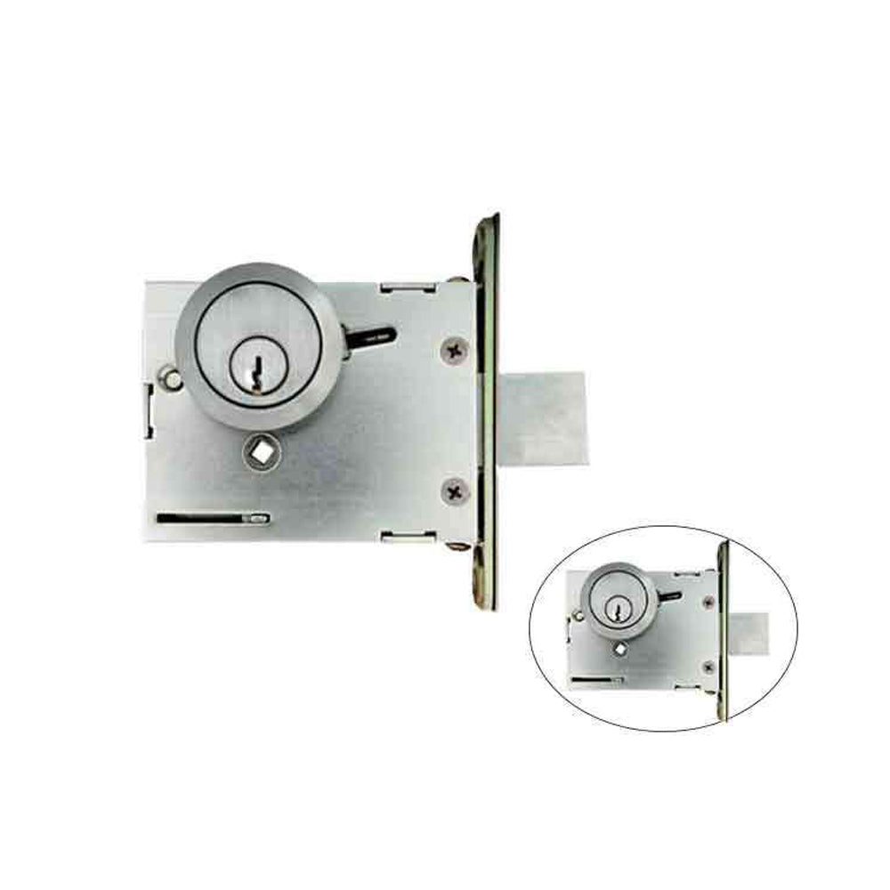 TownSteel - DBM16 - Commercial Mortise Deadbolt - Double Cylinder - 2-3/4 Backset - Satin Chrome - Grade 1