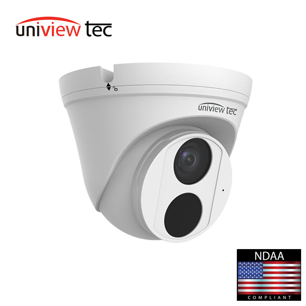 Uniview Tec IPT4ES28X Fixed Lens Turret Camera 4MP True Day/Night WDR AI Smart IR