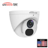 Uniview Tec IPT4K28AIX IR Turret Dome Camera 2.88mm 4k 8MP True Day/Night WDR Fixed Lens Built-in Microphone