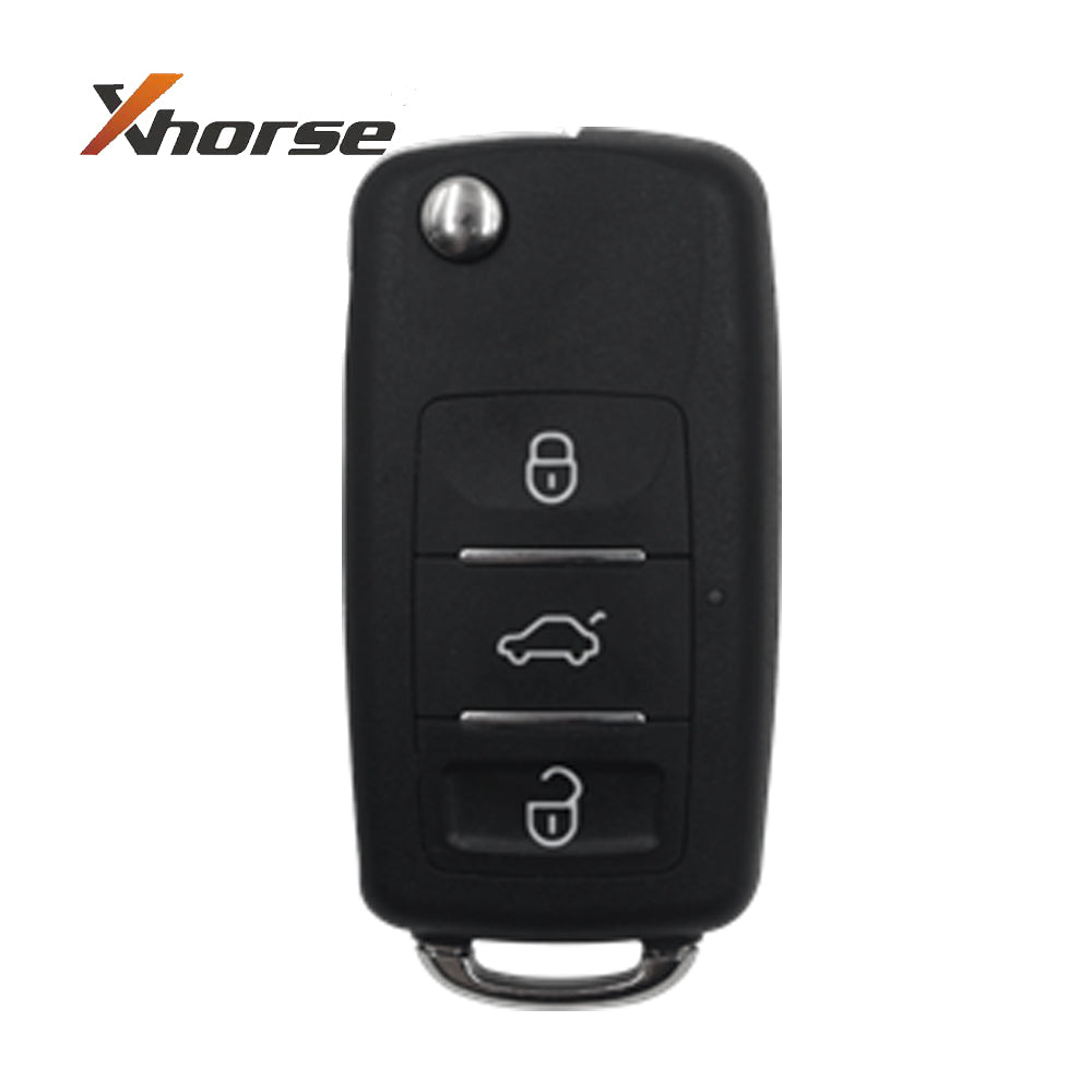 Xhorse XKB510EN Wire Universal Remote Key Volkswagen Style 3 Buttons for VVDI Key Tool (English Version)
