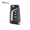 Xhorse VVDI XKTO10EN Toyota Style Universal Flip Wired Remote 4 Buttons