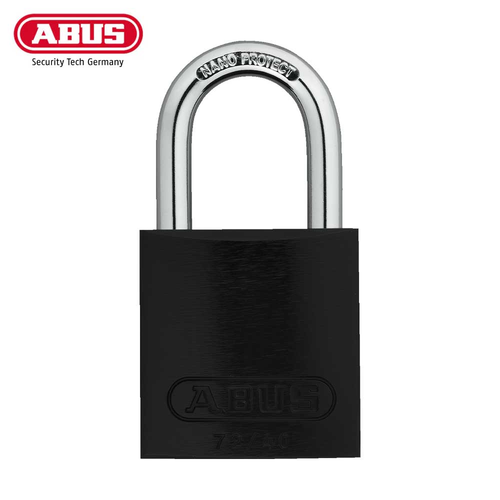 ABUS - 72/40 - Corrosion Resistant Anodized Aluminum Padlock - 1 Inch Shackle with Optional Keying and Optional Finish