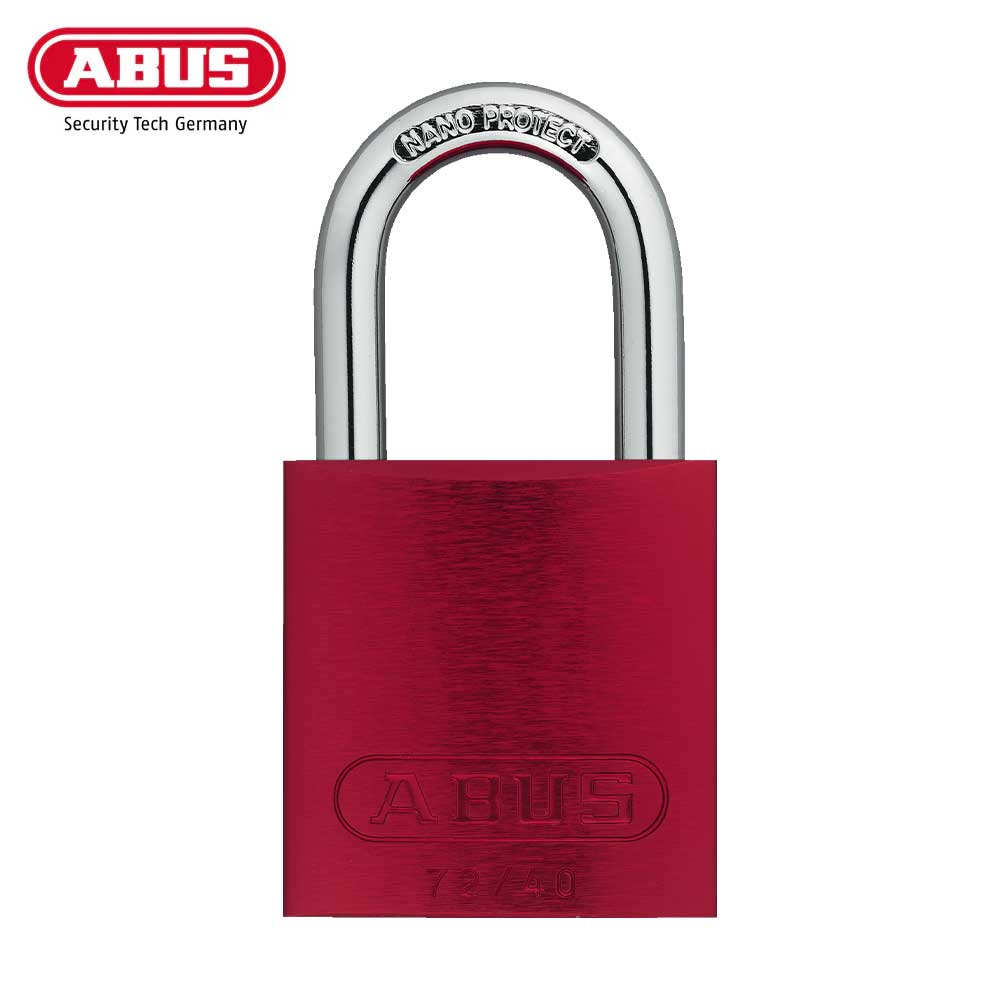 ABUS - 72/40 - Corrosion Resistant Anodized Aluminum Padlock - 1 Inch Shackle with Optional Keying and Optional Finish