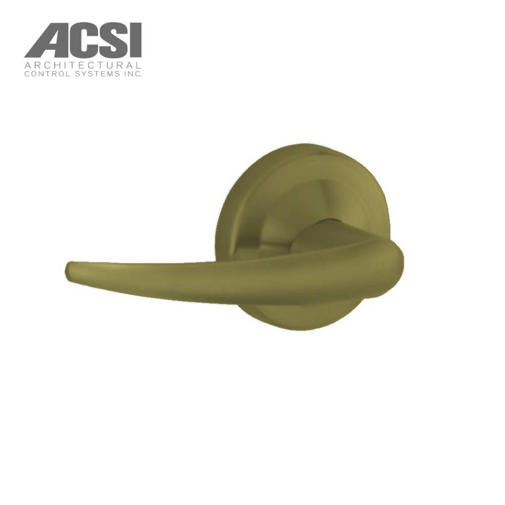 ACSI - ACND80JDEU-OME - Storeroom Electric Cylindrical Lock with Omega Lever Fail Secure and Schlage FSIC Prep - Grade 1