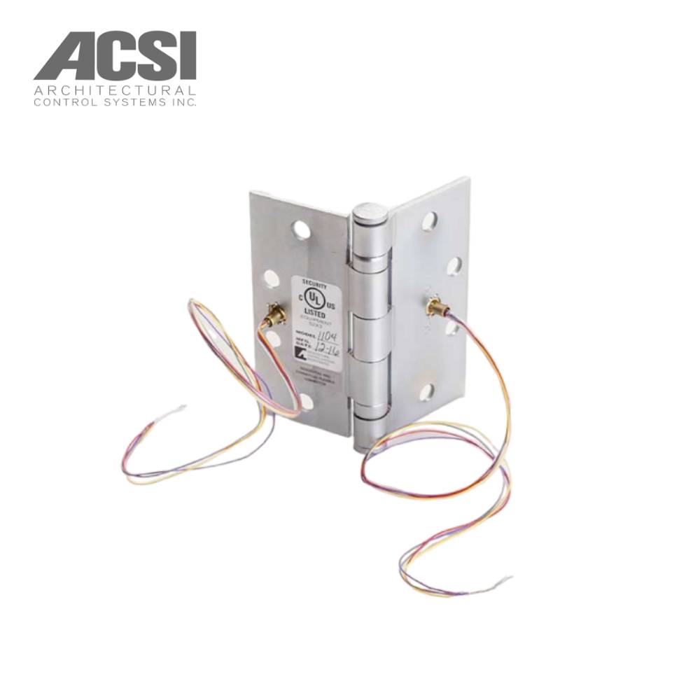 ACSI - FBB179 - Ball Bearing Full Mortise Hinge 4-1/2 Inch x 4-1/2 Inch with Concealed Electric Through-Wire