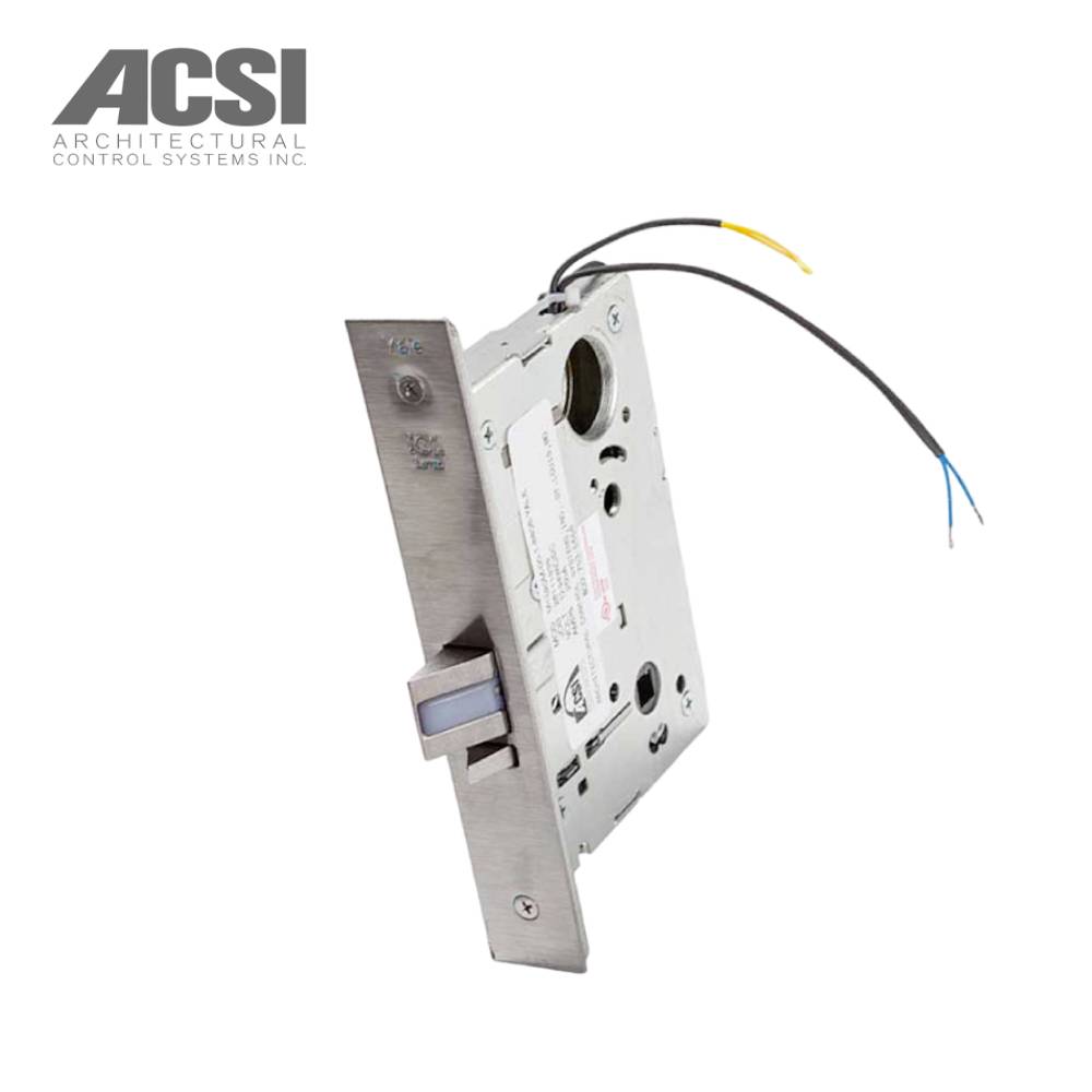 ACSI - M1520M-1-8808-LC - Entry Mortise Lever Lock - Fail Secure with Motor Controlled - Less Cylinder and Yale 8800 Series Office