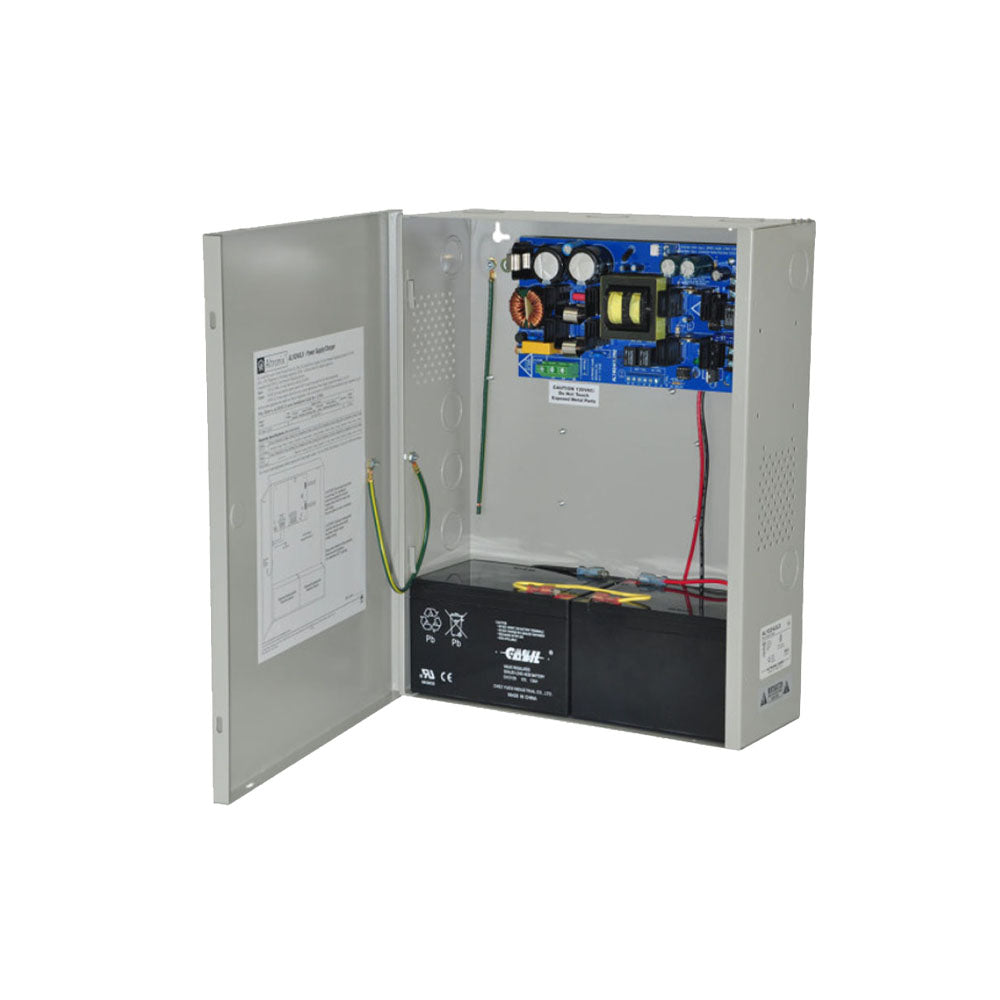 Altronix - AL1024ULX - Power Supply or Charger - 115VAC 60Hz at 4.2A Input and Single Output - 24VDC at 8A or 10A - Grey Enclosure