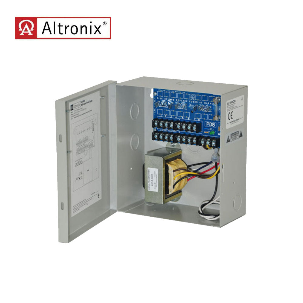 Altronix - AL168CB - Power Supply with 8 PTC Outputs and Enclosure