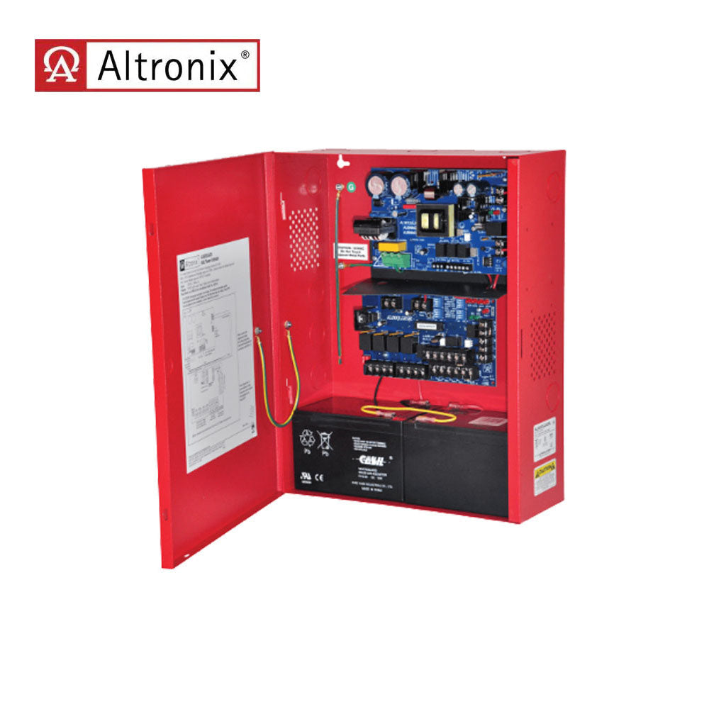 Altronix - AL802ULADA - NAC Power Extender with Power Limited Outputs - Red Enclosure