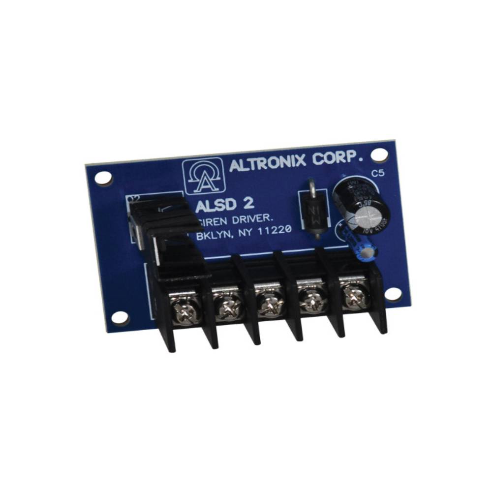 Altronix - ALSD2 - Siren Driver with 6VDC or 12VDC Operation and Steady or Yelp