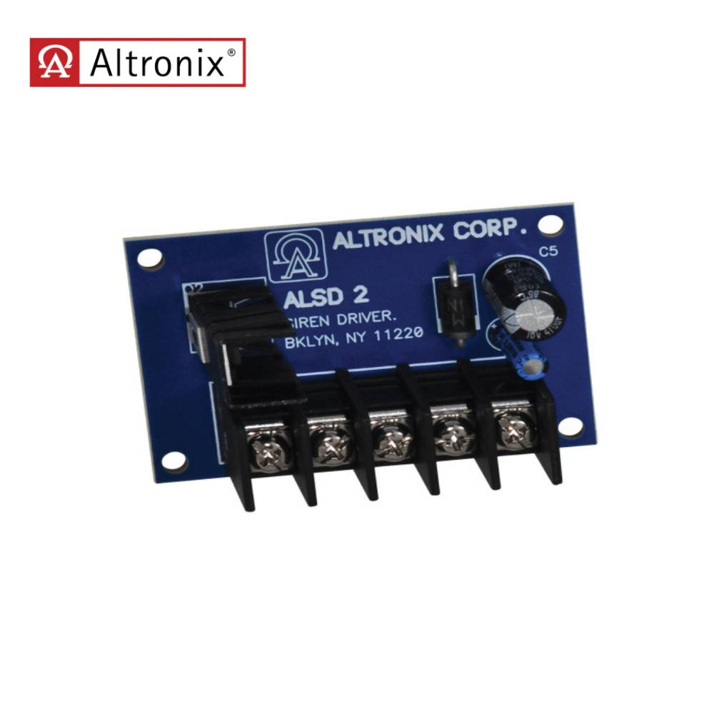 Altronix - ALSD2 - Siren Driver with 6VDC or 12VDC Operation and Steady or Yelp